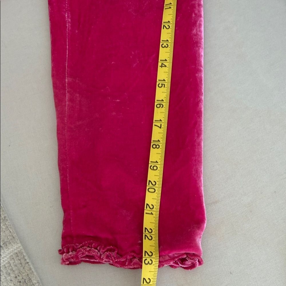 Chico’s Velvet Jacket Magenta Pink Ruffle Trim Rayon Silk Blend Boho Romantic XL - Picture 11 of 12